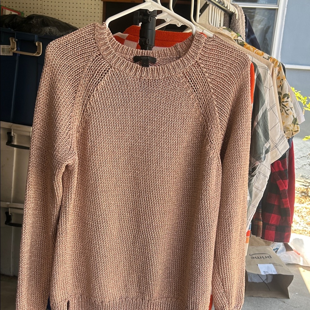 Women's Pink Sparkle Sweater